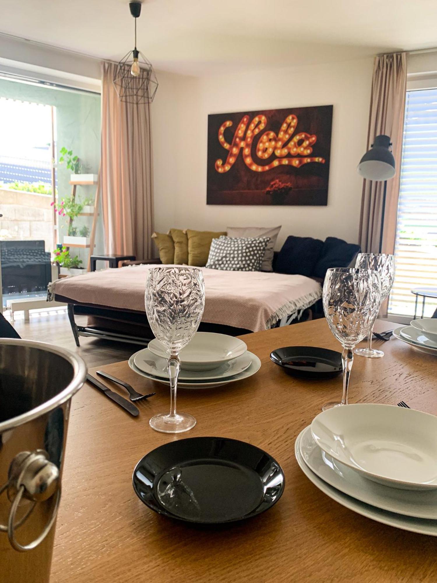 Jezerni Apartman S Terasou A Saunou V Lakepark Residence 도크시 외부 사진